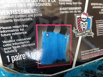 New Monster High Clawsome Blue Furry Leg Wamers Costume Accessory • $19.99