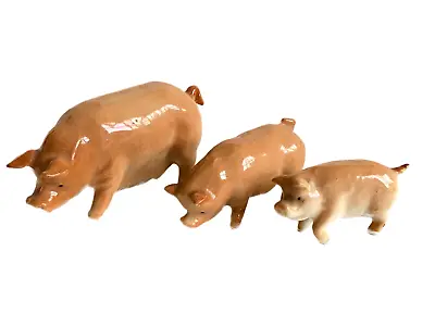 Miniature Ceramic PIG & PIGLETS Family • $8.97