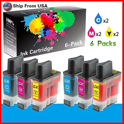 6PK LC41 LC-41 Ink Cartridge For Intellifax 1840C MFC-5440CN Printer • $12.99