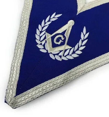 Blue Lodge Master Mason Apron Set Apron Collar Gauntlets (Cuffs) • $130