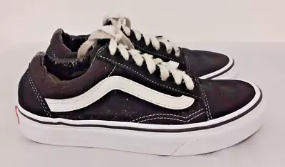 Vans Off The Wall Trainers Size 3 UK Black Sneakers Trainers • £9.99