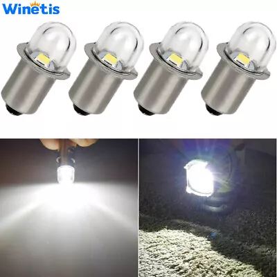 (4) P13.5S 18 Volt LED Bulbs Replacement Xenon For Milwaukee M18 Flashlight • $10.98