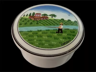 Villeroy & Boch Naif Small Round Porcelain Lidded Trinket Box By Laplau Pastoral • $10