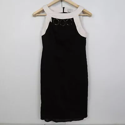 Queenspark Womens Dress Size 8 Black Sleeveless • $9.79