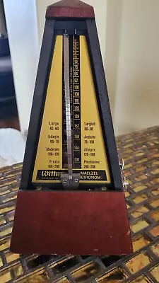 Wittner Metronome Mahogany With Working BELL Made In W. Germany NO COVER • $58