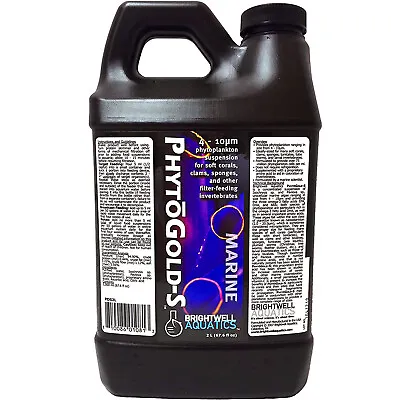 Brightwell Aquatics PhytoGold-S 2 Liters Phytoplankton For Soft Corals And Clams • £56.88