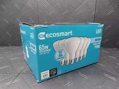 EcoSmart 65W BR30 Dimmable Energy Star LED Light Bulb Soft White (5-Pack) • $12.99