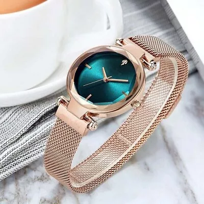 £5.99 • Buy GENEVA Women Ladies Watch Gold Silver Black White Alloy Mesh Band Wrist Watches