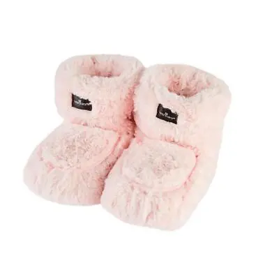 Warmies Microwaveable Slippers Heatable Boots Lavender Scented Pink Faux Fur • £27.99