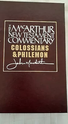 The MacArthur New Testament Commentary / COLOSSIANS & PHILEMON/Like New  • $9.99