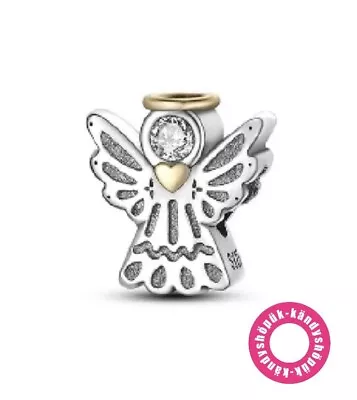 Lucky Guardian Angel Charm Bead For Bracelet S925 Sterling Silver • £9.99