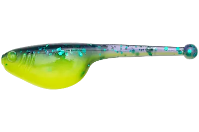 Strike King Panfish Lures MRCSP-188 Mr. Crappie Shadpole Junebug Chartreuse • $6.99