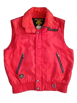 Descente Men/Women's Vest Vintage Red Ski Vest Very Nice! • $14.99