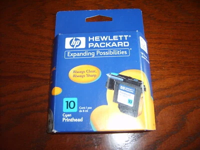 $4.70 • Buy HP #10 CYAN Printhead~C4801A~For 2000C,2500C Color Printers~JetSeries~8ml~NOS