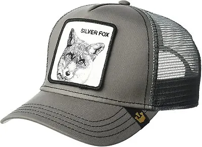 $34.93 • Buy Silver Fox Goorin Brothers Animal Farm Snap Back Trucker Hat One Size