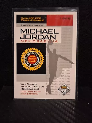 1998 Upper Deck Michael Jordan Memorabilia Sweepstakes Card #SW-1 • $1.25