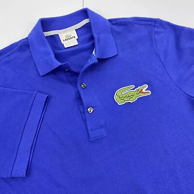 Lacoste Shirt Men Medium 4 Sport Polo Gator BIG CROC Logo Tennis Golf Cotton • $33.95