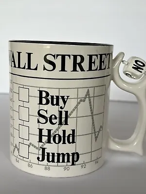 Dept 56 Spinners Wall Street Stock Buy Sell Hold Jump Coffee Mug Spinner Dice • $24.99