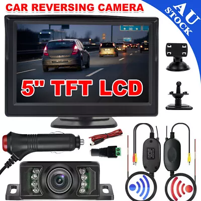 5  IR Reverse Camera Reversing Rear View TFT-LCD Monitor Screen Parking Backup • $41.95