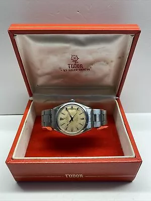 Vintage Stainless Steel Manual Wind Tudor Oyster Elegante  Wrist Watch With Box • $1079.01