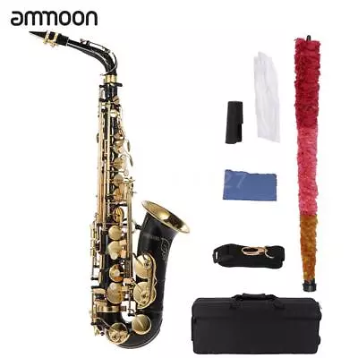 Ammoon Eb Alto Saxophone Gold Lacquer E Flat 82Z Key Type With Case And Strap AU • $334.93