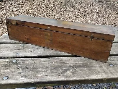 Antique Vintage Carpenters Wooden Tool Box Storage Chest • $49.99