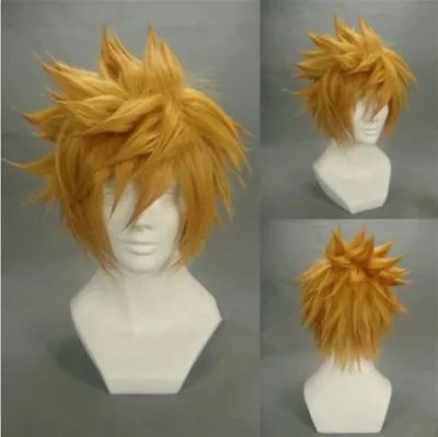 Kingdom Hearts Ventus Final Fantasy Cloud Strife Roxas Cosplay Costume Wig+TRACK • $14.99