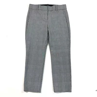 J Crew Cameron Slim Crop Dress Pants Size 10 Glen Plaid J5855 • $39