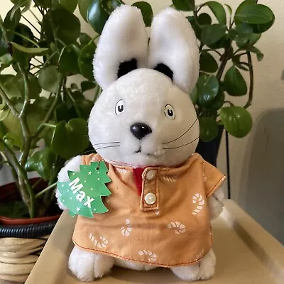 Vintage Max And Ruby Christmas Candy Cane Pajamas Plush 1986 Rosemary Wells • $15