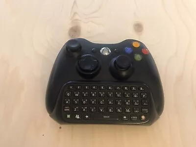 Microsoft Black Xbox 360 Controller With Chat Pad WORKS TESTED • $25