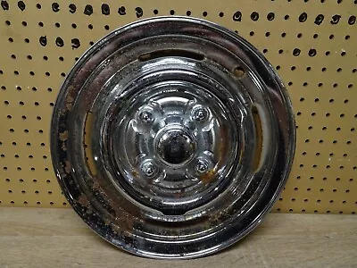 $18.95 • Buy Vintage Custom  Style 13  Chrome Hubcap
