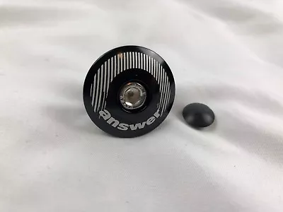 Answer Bicycle Top Cap Star Nut Bolt SET 1-1/8 Black • $6.25