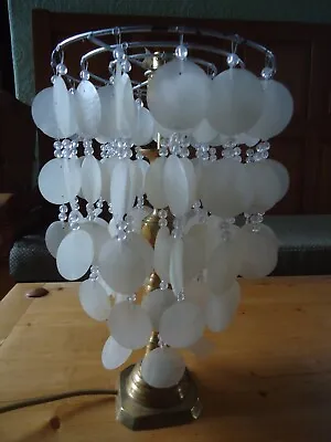 Natural Capiz Shell Chandelier Style Lampshade Light Shade • £12