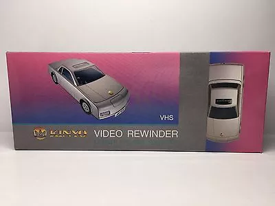 Kinyo Silver Car AW600A VHS Video Cassette Tape Rewinder VCR Auto Soft Eject • $44.99