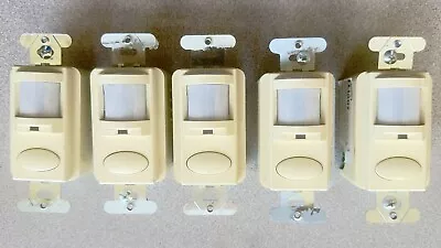 Lot Of 5 Sensor Switch Motion Detector Switch WSD PDT IV 184CHP 120/277VAC Ivory • $49.95