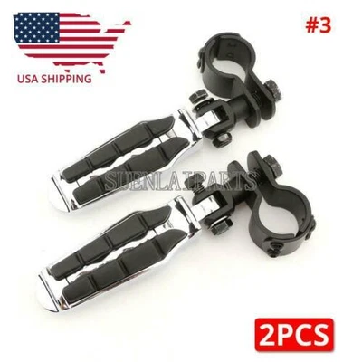 $44.50 • Buy Motorcycle Engine Guard Highway Foot Pegs For Yamaha V Star 650 950 1100 1300
