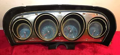 1969 Mustang Mach 1 Grande Boss ORIG DELUXE DECOR GAUGE CLUSTER For Woodgrain • $359