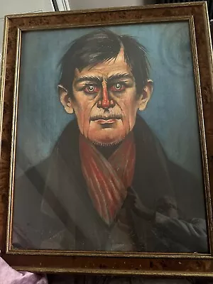 Head Of A Man - Lowry - Vintage Framed Print • $74.67