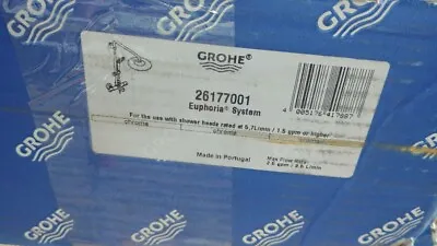 £482.96 • Buy GROHE Euphoria 3-Spray Dual Showerhead And Handheld Showerhead In Chrome 