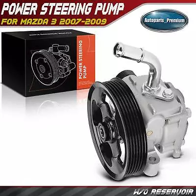 Power Steering Pump With Pulley For Mazda 3 2007 2008 2009 L4 2.3L Turbocharged • $78.99