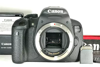 Canon EOS 700D Digital SLR Camera (Body Only) W/battery Charger Strap SD Card • $299.99