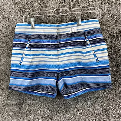 J. Crew Women Size 2 Shorts Bleach Horizontal Stripes Comfort • $8.40