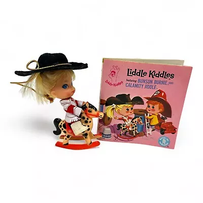 Vintage 1966 Mattel Liddle Kiddles Calamity Jiddle Cowgirl & Rocking Horse  • $60