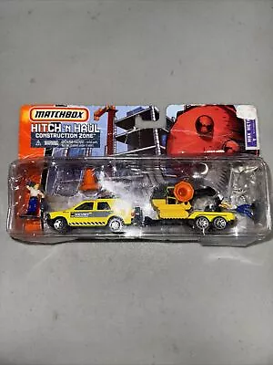 2005 NEW MATCHBOX HITCH N HAUL Construction Zone Isuzu Rodeo H1235 Rare Yellow • $18.99