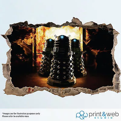 £14.99 • Buy Dr Who Wall Smash Decal Sticker Bedroom Vinyl Kids Mural Art Dalek