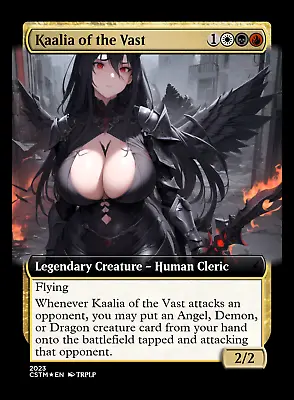 Kaalia Of The Vast V2 - High Quality Altered Art Anime Waifu Lewd Custom Cards • $7.99