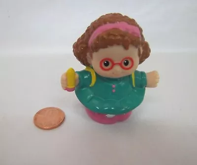 Fisher Price Little People MAGGIE W/ PENCIL & BACKPACK Ready For SCHOOL BUS • $2.70