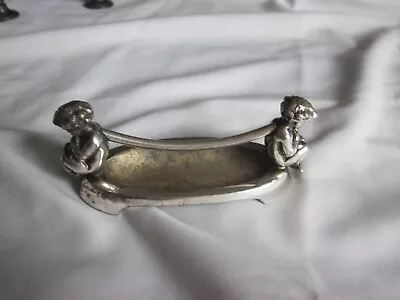 Victorian Silver Plate Cherub Knife Rest Meriden FROM A COLLECTOR'S ESTATE • $9.99