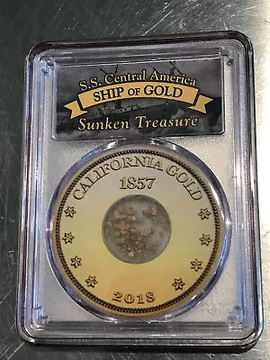 Pcgs 1857 Ss Central America Shipwreck Of California Gold  One Pinch-mar331 • $119.99