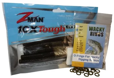 Wacky Rings & Z-Man ZinkerZ - O-Rings For Wacky Rigging Senko Worms • $14.79